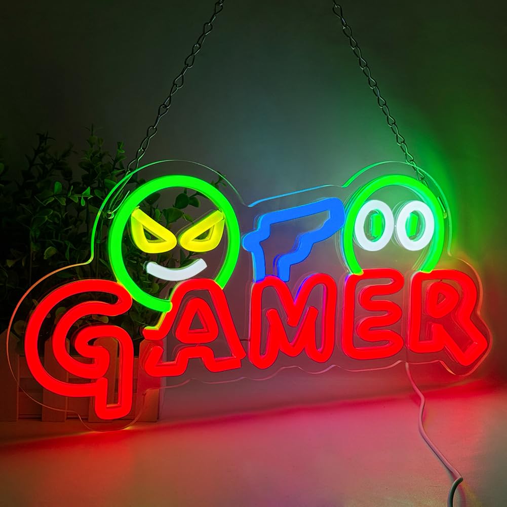 Party Games Birthday - Insegna al Neon LED per Gamer,