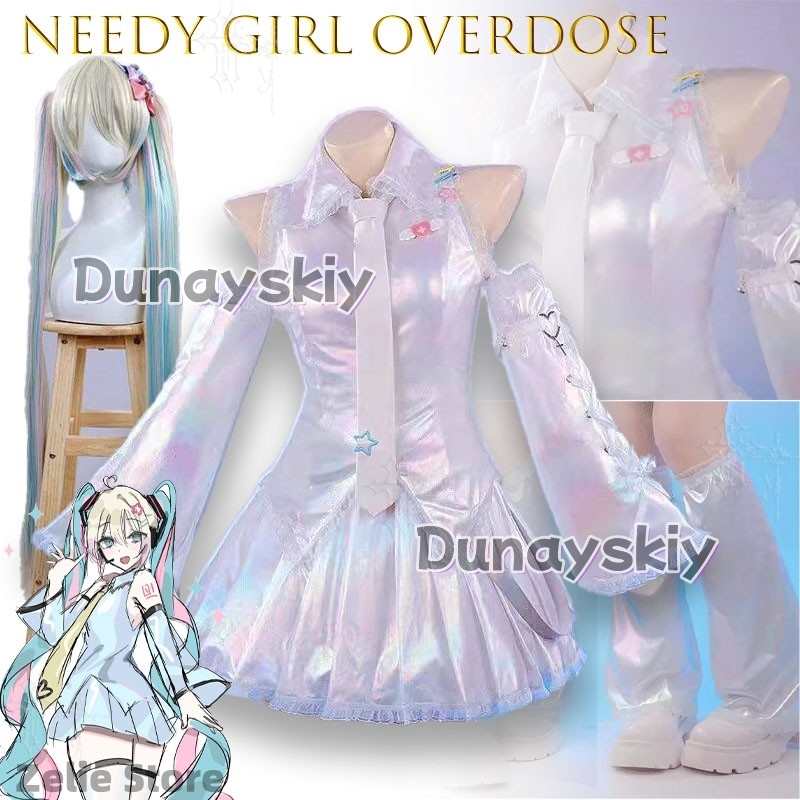 Party Games Girls - Costume Cosplay Olografico Colorato Ispirato a