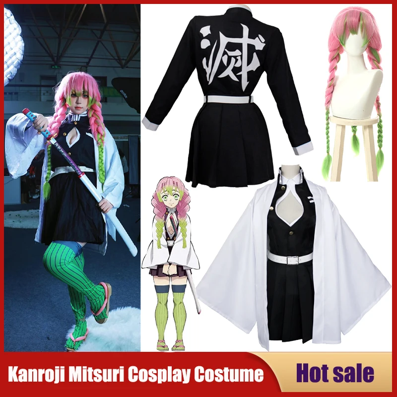 Party Games For Adults And Kids - Anime Kanroji Mitsuri Costume Cosplay Kimetsu