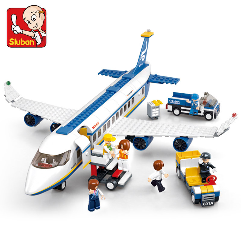 Lego Set Creator - SLUBAN Città Aviazione Aeroporto Aereo Passeggeri